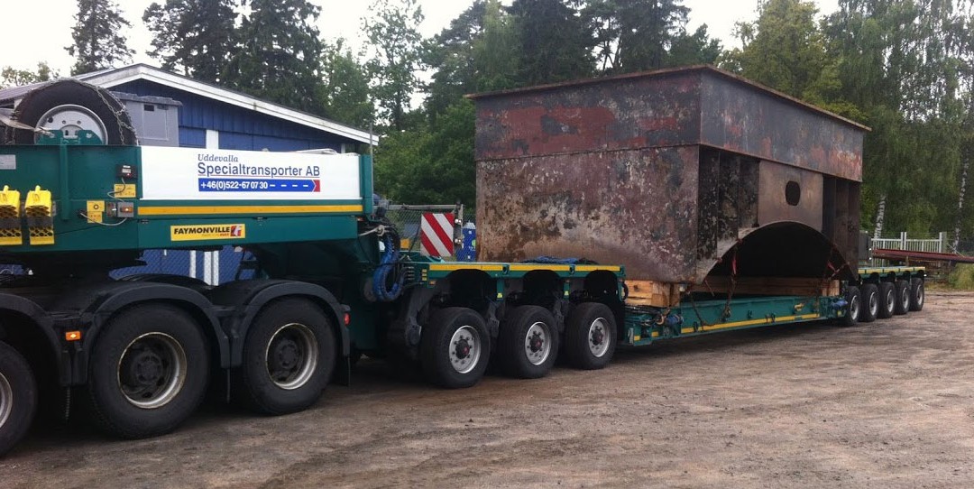 85 ton är hanterbart men kräver rätt maskiner och utrustning