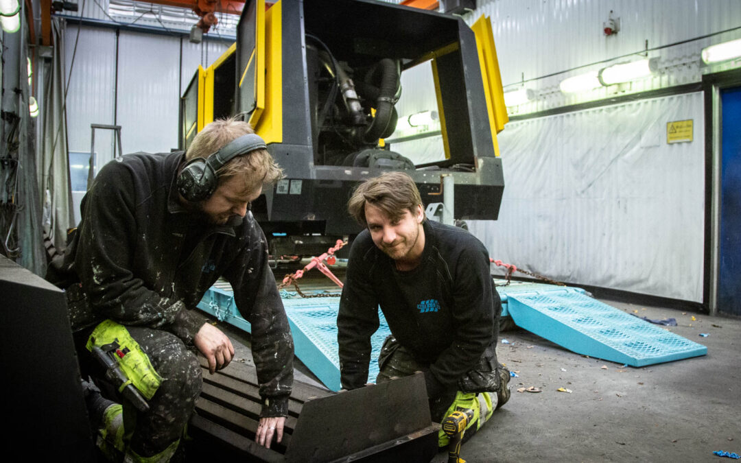 Underhåll och service på en av våra trotjänare