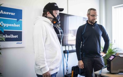 Ahlsell har hjälpt oss att möta de nya kraven för tillpassning av andningsskydd