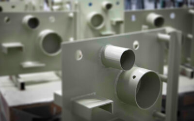 Blivande certifierade yt- och rostskyddsmålare gör praktiskt prov hos oss på Fyra ESS